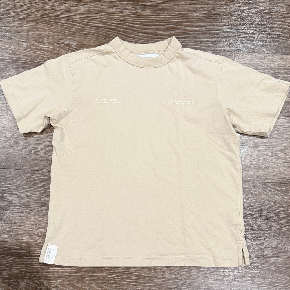 Zara Men's Light Tan Short Sleeve Tee